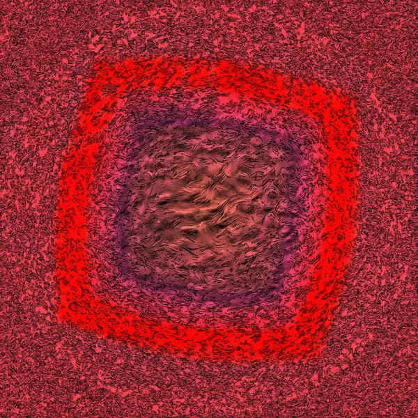 Kırmızı merkezli kırmızı bir daire.