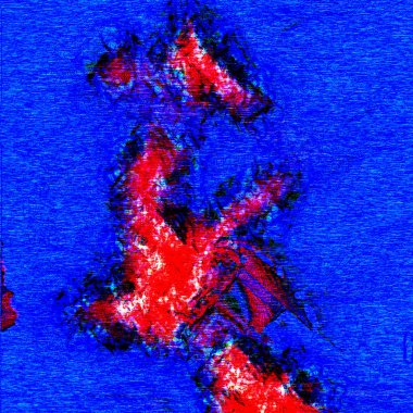 İngiltere 'nin kırmızı ve mavi haritası.