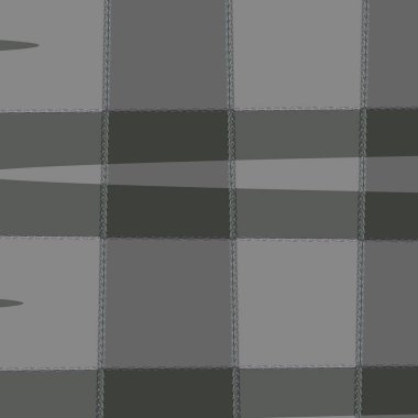 Kırmızı şemsiyeli gri ve siyah kareli bir desen.