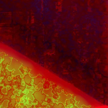 Kırmızı ve sarı desenli bir duvar.