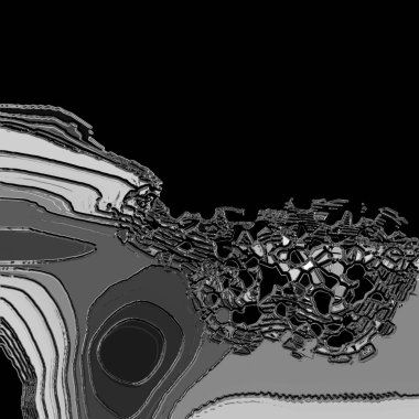 Siyah arka planı olan bir ayakkabının üzerindeki kuş yuvası.