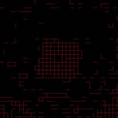 Kare desenli siyah beyaz bir fotoğraf