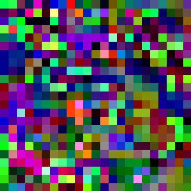 Renkli bir kare pikseli deseni