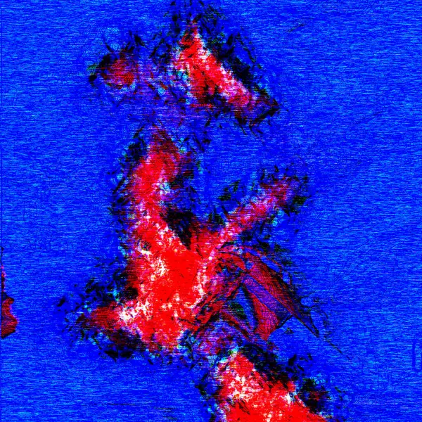 İngiltere 'nin kırmızı ve mavi haritası.