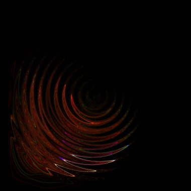 Dijital fraktal resimlerinden birinin resmi