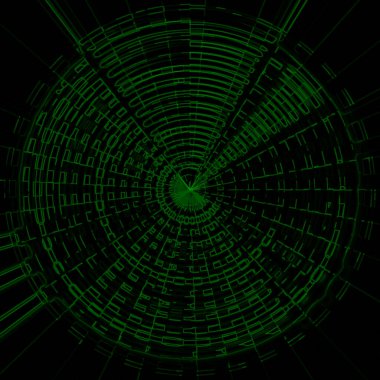 Siber devre gelecekteki teknoloji kavramı