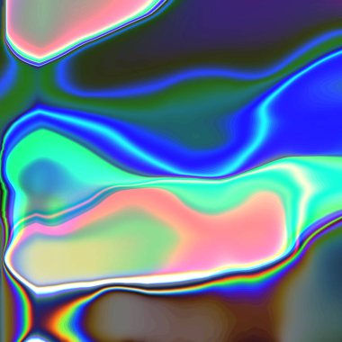 Birbirine dolanmış çizgilerin renkli psikedelik arkaplanı