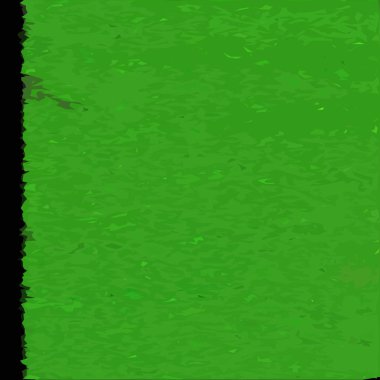 Renkli desenlere sahip yeşil soyut bir arkaplan çizimi