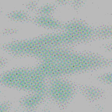 Açık yeşil, diskleri olan mavi vektör dokusu. Soyut tarzda renkli baloncuklar içeren bulanık tasarım. Reklam deseni, poster.