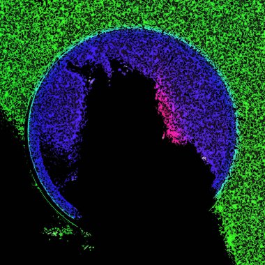 fantezi kaotik renkli fraktal desen. Soyut fraktal şekiller. 3d resimleme arkaplanı veya duvar kağıdı oluşturuluyor