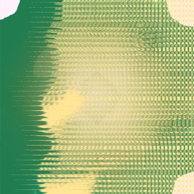 yeşil ve turuncu çizgiler ve noktalarla soyut geometrik arkaplan, vektör illüstrasyonu