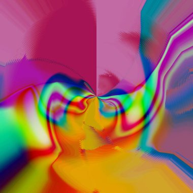 fantezi kaotik renkli fraktal desen. Soyut fraktal şekiller. 3d resimleme arkaplanı veya duvar kağıdı oluşturuluyor.