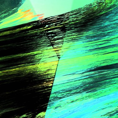 Daha sağlıklı Yüksek Yenilenebilir, gradyan deniz yeşili, siyah ve akuamarin soyut tasarımı 