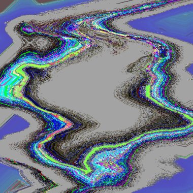 Yağ içindeki renk efektli yaratıcı soyut resim