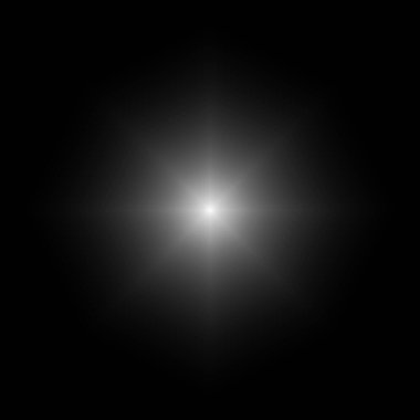 Siyah arkaplanda siyah lens ışığı.