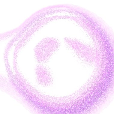 Alman Köşeleri Psikoterapisi, Artsy bir sürü nokta, sisli, dalgalı, eğimli ve esintili boya güzel zeminin üzerinde süzülüyor.