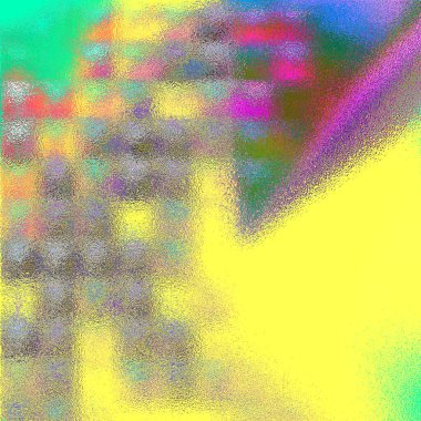 Gina Person, keskin eğim, yükselen zeminde bloklar ve bulanık renk dokusu