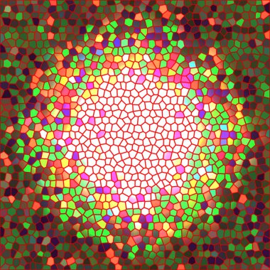 Soyut renkli mozaik desen