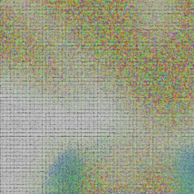 Soyut dijital fraktal model. Yatay yönelim.