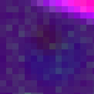 Koyu mavi, mor vektör dokusu kare şeklinde renkli karelerle. Dikdörtgenler ve dikdörtgen biçiminde soyut kareler. Web siteleri ve pankartlar için desen