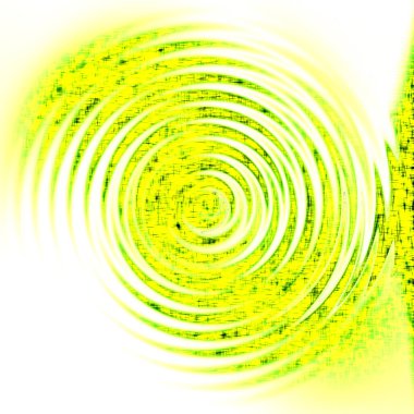 Daireli sarı ve yeşil soyut arkaplan