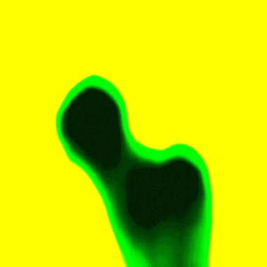 Sarı boya desenli soyut yeşil arkaplan