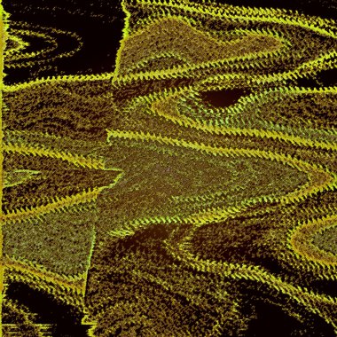 Soyut fraktal desenli sarı arkaplan.