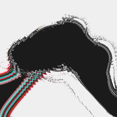 Siyah ve beyaz çizgilerin bir deseni ile soyut arkaplan