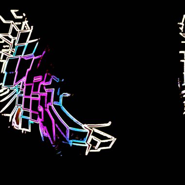 Tasarım için 3 boyutlu, soyut dijital teknoloji arkaplanı