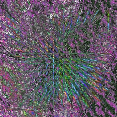 Değişik taşların renkli mozaiği