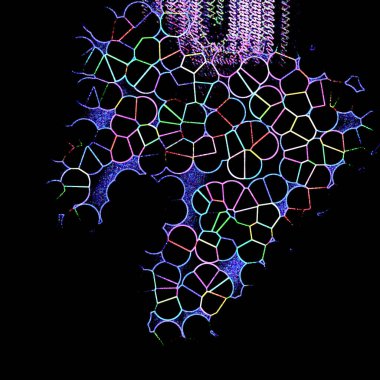 DNA molekül yapısına sahip soyut arkaplan.
