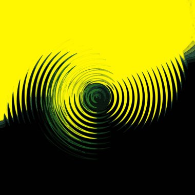 Sarı ve siyah daireli soyut arkaplan