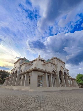 Hulu Sungai Utara-Endonezya, 28 Haziran 2024: Amuntai 'deki Fardatul Jannah Kota Raja Camii' nden görüntü