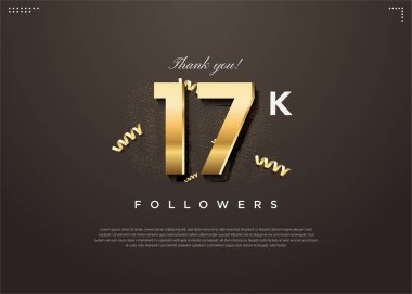 17k takipçisi 2D altın rakamlarla kutlama yapıyor..