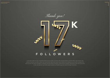 Çok ender rastlanan sayı konseptine sahip 17 bin takipçinin kutlaması.