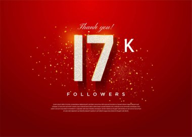 17 bin takipçiye yüzen numara gösterimi.