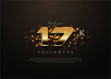 17k takipçileri için şeffaf parlayan baloncuk.