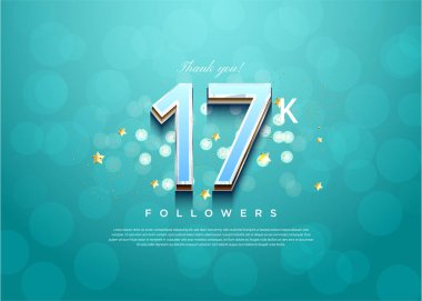 Güzel şeffaf baloncuk arka planına sahip 17 bin takipçi.