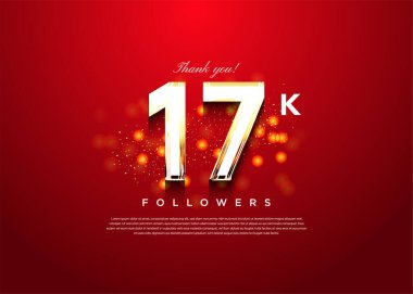 Parlayan kabarcık süslemeli 17 bin takipçi.