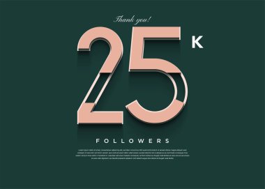 Basit bir geçmişi ve konsepti olan 25 bin takipçi afişi.