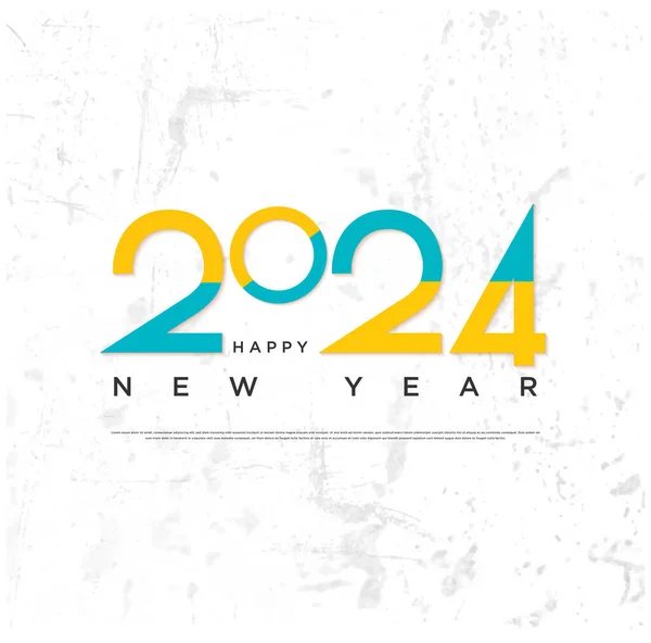 2024 Nuovo Anno Sfondo Strutturato Classico 2024 Celebrazione Del Nuovo — Vettoriale Stock