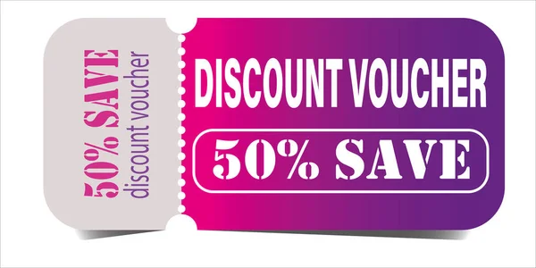Voucher card cash back template design with coupon code promotion.