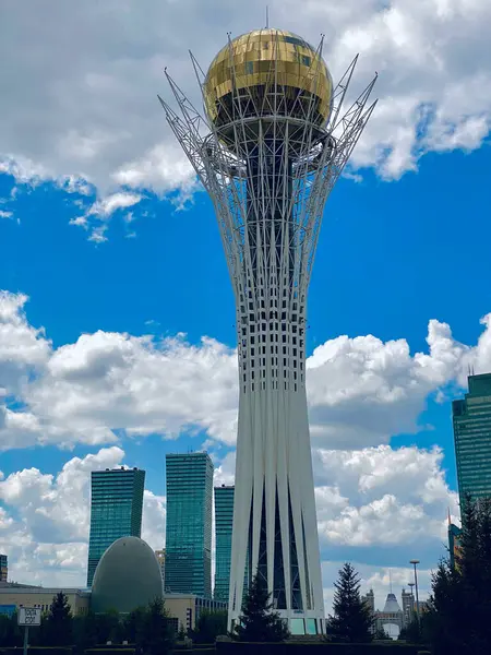 Baiterekobservation Tower Astanamonument Observation Tower Capital Kazakhstan Astana — Stock Photo, Image