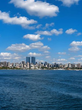 İstambul 'un panoramik manzarası. Türkiye 