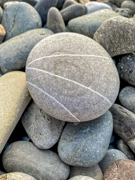 Kamienie Plaży Zbliżenie Tło Faktura — Zdjęcie stockowe