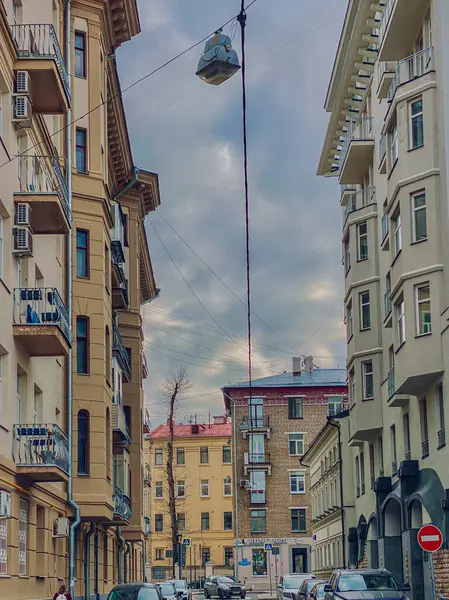 Moskova 'da eski bir cadde, Rusya