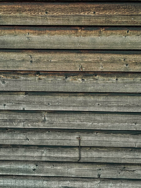 Old wooden background or texture. Close up of vintage weathered wooden wall