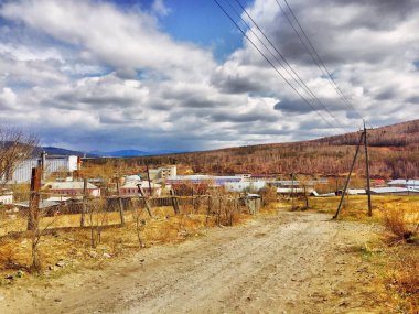 Altai Cumhuriyeti, Sibirya, Rusya 'daki kırsal alan.