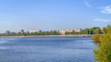 Rusya 'dan Nizhny Novgorod' un panoramik görüntüsü