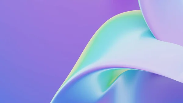Abstract Achtergrond Maken Metallic Vloeistof Iriserende Holografische Glanzende Gebogen Golf — Stockfoto